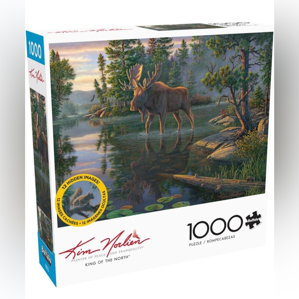 David Kim Norlien “ King of the North”Buffalo Puzzle- 1000 Pieces w/ Poster